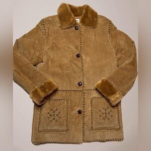 Vintage 70s Bagatelle Patchwork Suede Leather Penny Lane Coat